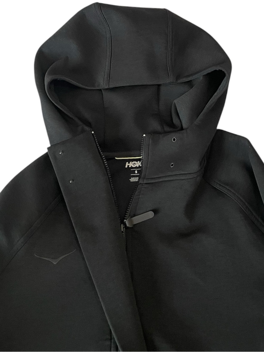 Hoka Essential Recovery Hoodie 1/2 Zip Sweatshirt Black Women’s Size Small - Picture 6 of 6
